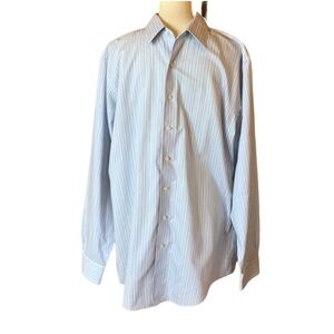 Brooks Brothers 346 striped dress shirt No Iron Size 17-6/7